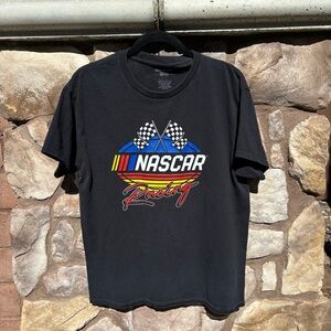 Vintage Nascar Racing T-shirt Short Sleeve Size Large Black
